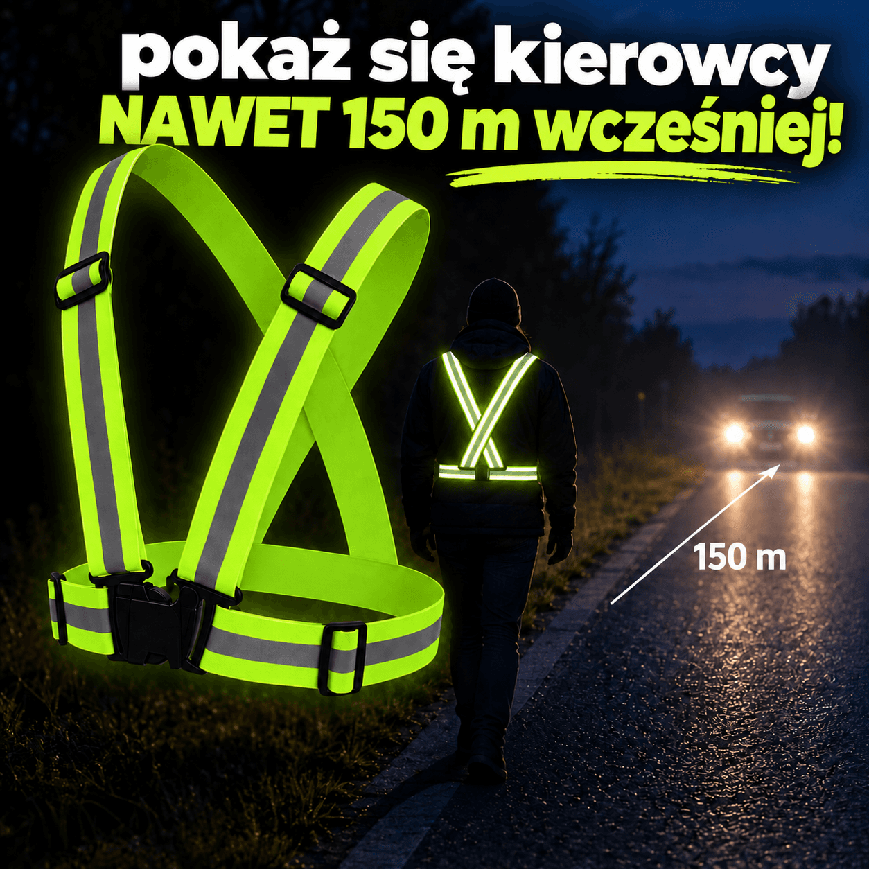 WidziMiś - szelki odblaskowe